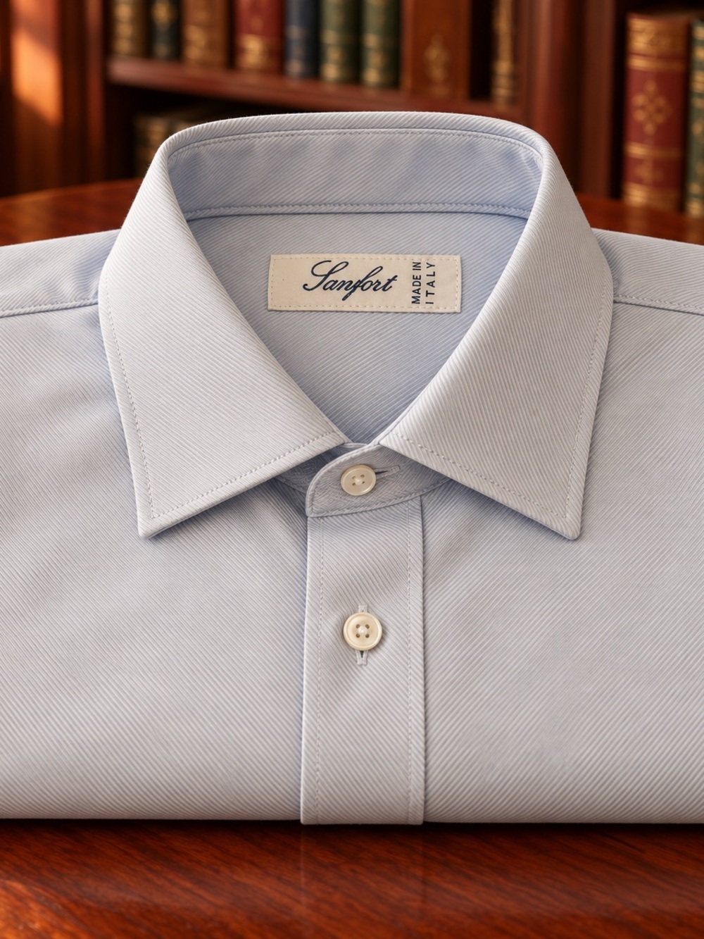 Sanfort Light Blue Italian Dress Shirt